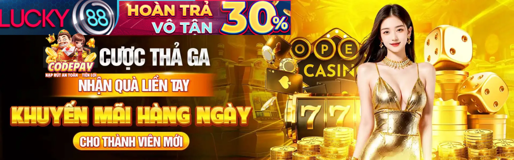 Banner Lucky88 - Đối tác chính thức của pbv88